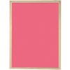 Farebné magnetické tabule v drevenom ráme Ružová, 90 x 60 cm