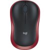 LOGITECH PROMO myš Logi Wireless Mouse M185, Red 910-002237