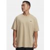 Under Armour Pánske tričko UA M HW OS LOGO WASH SS-BRN Hnedá XL
