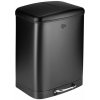 Odpadkový kôš na triedený odpad 2 x 12 l tiché zatváranie čierna ED-249507