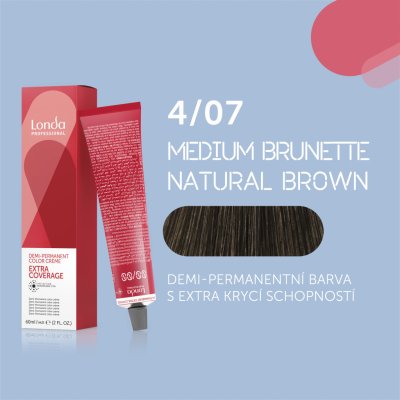 Londa Extra Coverage Demi Permanent Color 4/07