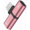 Luxria Lighting Splitter - Rozdeľovač pre iPhone a iPad ( nabíjanie + slúchadlá ) Farba: Ružová
