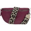 NovaKabelka.sk Reni Grande Bordo s prídavným popruhom II kožená talianska crossbody kabelka bordo