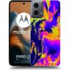 Picasee silikónový čierny obal pre Motorola Moto G34 5G - Burn