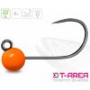 Delphin Jigové hlavičky Wolfrámové T-Area BL Fluo Oranžové 5ks - vel.6 0,6g