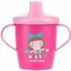 Canpol babies netečúci hrnček s tvrdým náustkom ružový 250 ml