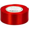 Stuha saténová červená 3,8 cm / 1 m