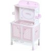 DeCuevas 54846 Drevená šatníková skriňa pre bábiky s hracím centrom NIZA 2022