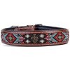 Kay-line kožený obojok Aztec hnedý veľ. 65 (50-57 cm)