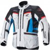 Bunda BOGOTA PRO DRYSTAR HONDA kolekce, ALPINESTARS (světle šedá/červená fluo/modrá/černá, vel. L)