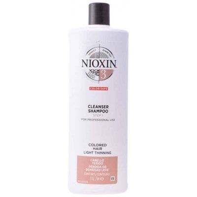 Nioxin System 3 čistiaci prostriedok pre jemné vlasy chemicky zväčšené normálne až tenké vlasy 1000 ml