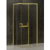 New Trendy Prime Light Gold sprchovací kút 100x90 cm štvorcová zlatá lesklé/priehľadné sklo K-1191