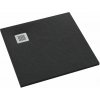 Schedpol Kalait Black Stone štvorcová sprchová vanička 80x80 cm čierna 3.3100/C/ST-M2