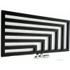 Regnis Kreon Zenit, vykurovacie teleso 1200x550 mm, 630W, čierna matná, KZ120/55/BLACK/D5