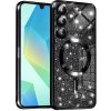 Techsuit Luxury Glitter MagSafe puzdro pre Samsung Galaxy A16 4G / A16 5G – čierne