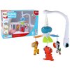 LEANToys Kolotoč nad postieľkou modrý