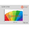 SMODERN SLIM S700 farebný 700W