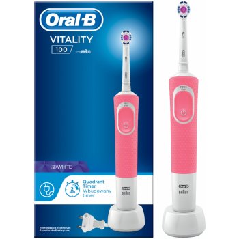 Oral-B Vitality 100 3D White Pink od 22,02 € - Heureka.sk