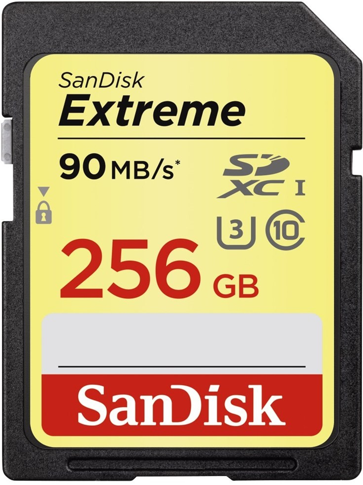 SanDisk Extreme SDXC 256GB UHS-I U3 SDSDXNF-256G-GNCIN