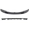 KITT Front Bumper Spoiler Splitter with Diffuser Double Outlet for Single Exhaust suitable for BMW 3 Series F30 F31 (2011-up) M-Performance Design Carbon Film Coating