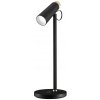 IMMAX LED stolní lampička TIT/ Qi nabíjení/ 12W/ DC12V/1A/ 100-240 VAC/ 150lm/ černá se zlatými prvky 08991L