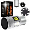 LED ŽIAROVKA P21/5W BAY15D 1157 MAGALL FAN-CAN BIELA CANBUS DRL PARKOVACIE