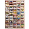 VERTIKÁLNA POLICA NA AUTÍČKA AUTÍČKO 90 MIEST DREVENÁ HOT WHEELS ORGANIZÉR
