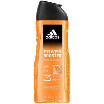 Adidas Power Booster energizujúci sprchový gél 3v1 400 ml