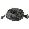Predlžovací kábel Emos Predlžovací kábel gumový 30m 3x1.5mm, čierny (1901213000)