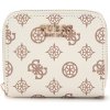 Guess Laurel SLG Small Zip Arround Cream Logo