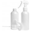 Plastová fľaša, biela, biely pákový rozprašovač, 200 ml
