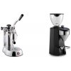 La Pavoni Stradivari Professional Lusso + Rocket Espresso SUPER FAUSTO, black