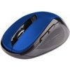 C-TECH myš WLM-02, černo-modrá, bezdrátová, 1600DPI, 6 tlačítek, USB nano receiver WLM-02B