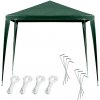 Záhradný pavilón párty stan obchodný altánok zelený 2,5 x 2,5m