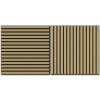 Denpanels Akustický panel WOOD Dub čierna MDF čierna plsť 60 x 60 x 2 cm, 2 ks