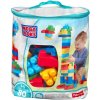 Mattel Mega bloks veľké vrece kociek - modré (80)