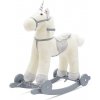 BABY MIX Hojdacia hračka s melódiou a kolieskami Unicorn Baby Mix biela