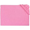 EVENIT Detská plachta s gumičkou napínacia, ružová Froté 60x120 cm