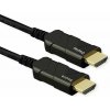 Kábel HDMI M/M 15m, Ultra High Speed+Eth, 8K@60Hz, HDMI 2.1, čierny, jednosmerný, aktívny, optický
