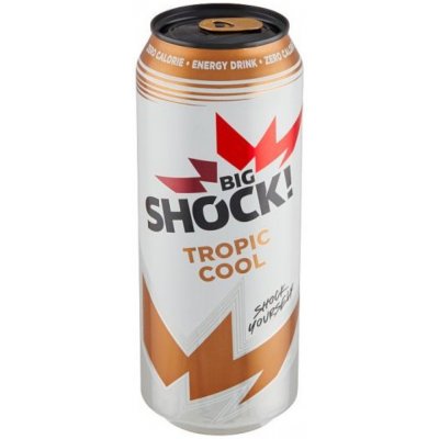 Big Shock! Tropic Cool energetický nápoj sýtený 500 ml