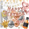 SPRINGOS Sada narodeninových balónikov HAPPY BIRTHDAY ružovo-strieborné SPRINGOS PS0035