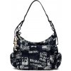 Desigual Dámska kabelka Newspaper Arica Banana Bag 25WAXA202000