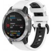 eses Silikónový remienok pre Garmin - Bielo čierný, QuickFit 22 mm