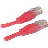 XtendLan PK-UTP6-0025-RED Patch Cat5E, UTP, 0,25m, červený