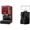 Gaggia New Classic E24 BC, red + Eureka Mignon Perfetto, BL black