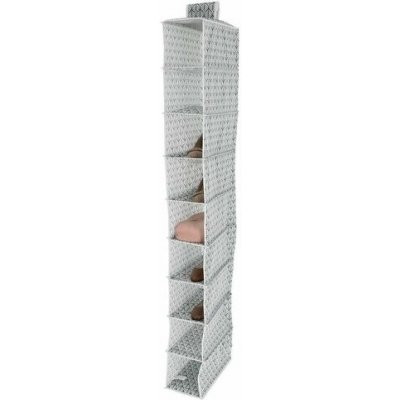 Compactor Závesný organizér na topánky a bielizeň MISSY, 15 x 30 x 128 cm, modro-biela