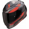 SCORPION prilba na motocykel EXO-491 ABILIS (matná čierna/strieborná/červená) XS