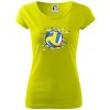 Volejbal lopta v triku - Dámske tričko Pure - L ( Limetková )