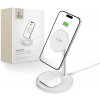 NABÍJACIA STANICA TECH-PROTECT QI15W-A39 2IN1 MAGNETIC MAGSAFE WIRELESS CHARGER WHITE