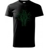 Tlačený spoj strom - Tričko extra veľké (5-8XL) - 5XL ( Čierna )